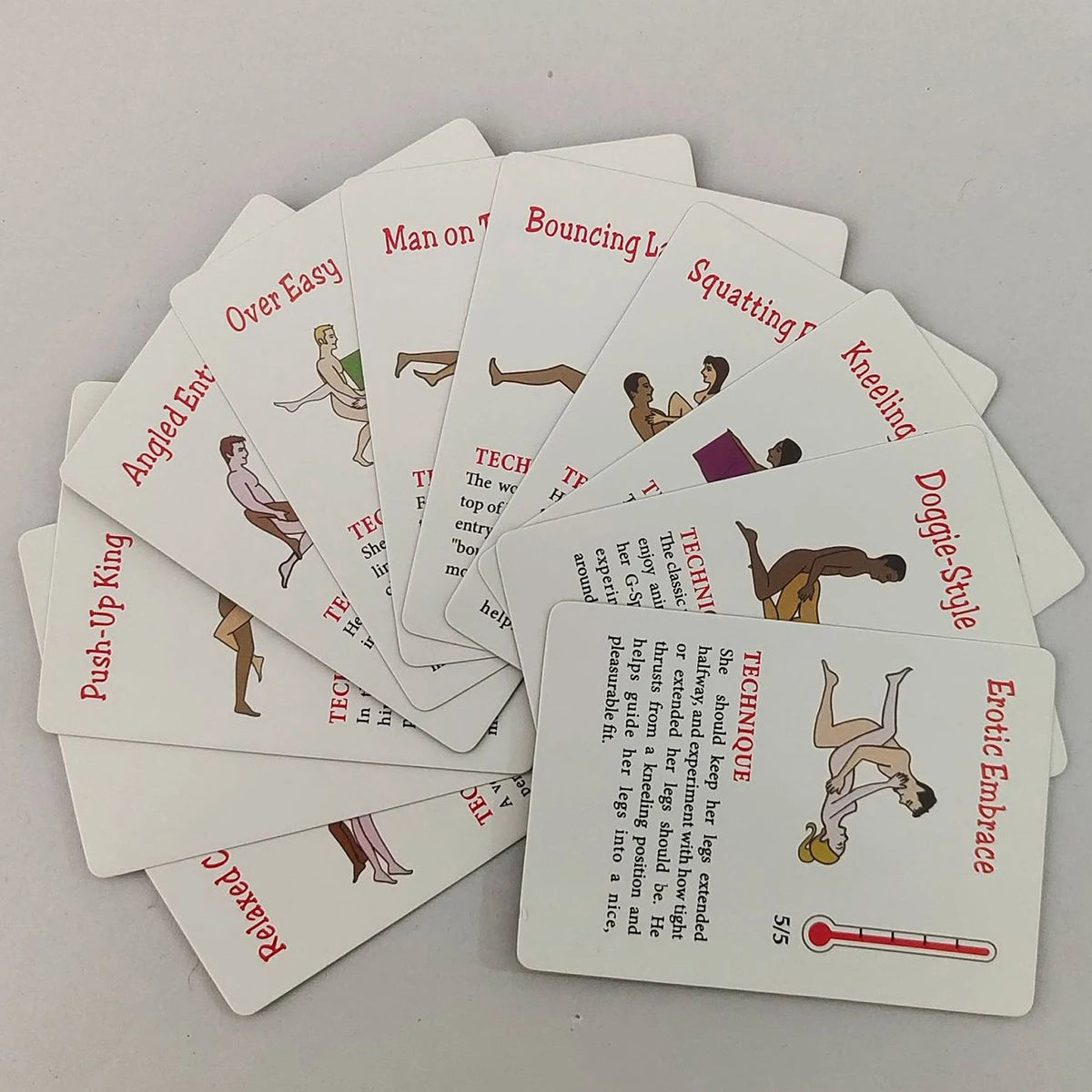 Adult Sexual Position Card 50 Positions Bondage Games 18+ Sex Love Cards Sexy Pose Card Naughty Valentine's gift Erotic Products