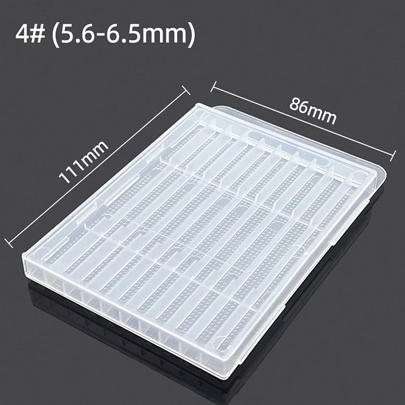 ※Plastic Twist Drill Empty Box Storage Box Toolbox Tool Accessories Woodworking Drill Bit 5/10 Hole Transparent Packaging Case