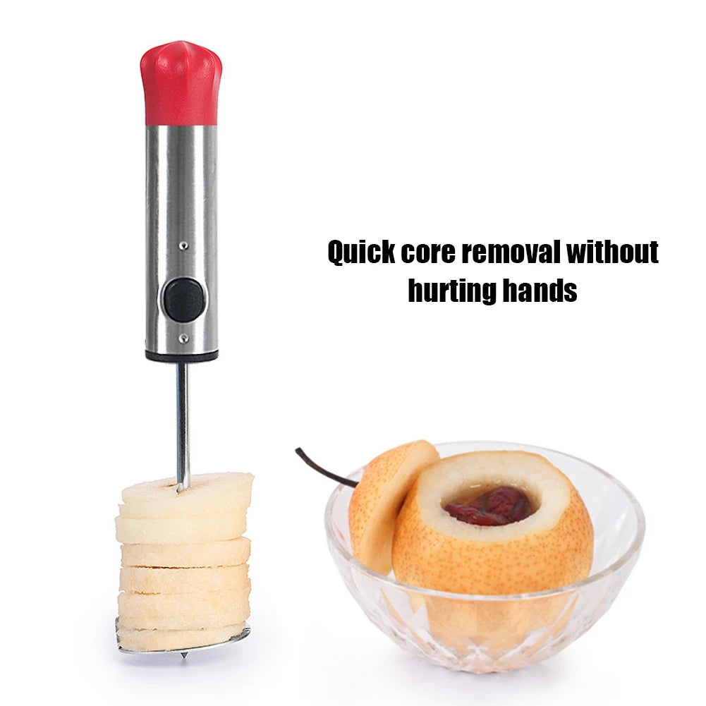 Drill Vegetable Fruit Corer With Ergonomic Anti-Slip Handle Denucleator for Coring Hollowing Out Zucchini Potatoes Carrot Pear