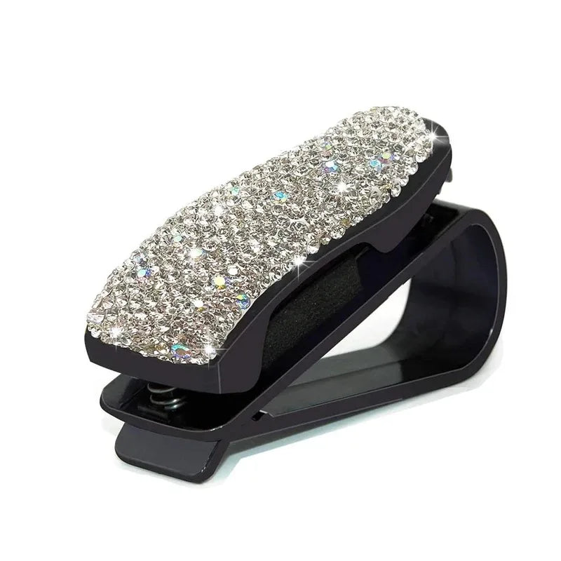 Car Vehicle Sun Visor Sunglasses Glasses Card Ticket Holder for Car Accessories Eyeglasses Holder Car Interior Supplies