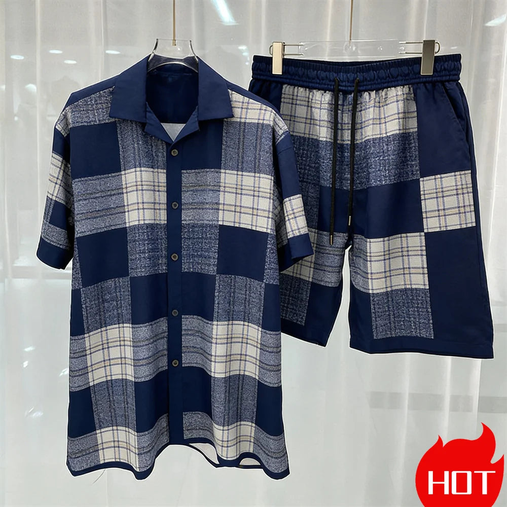 3D Graphics Printed men's Set Fashion two-piece Shorts Set high-quality Summer Short Sleeved Shirt Unisex Shirt Set Home Pajamas