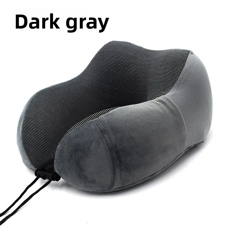2026 Memory Foam U Shaped Pillow Breathable Fabric Neck Support Pillow For Travel Car And Office Nap car neck pillow