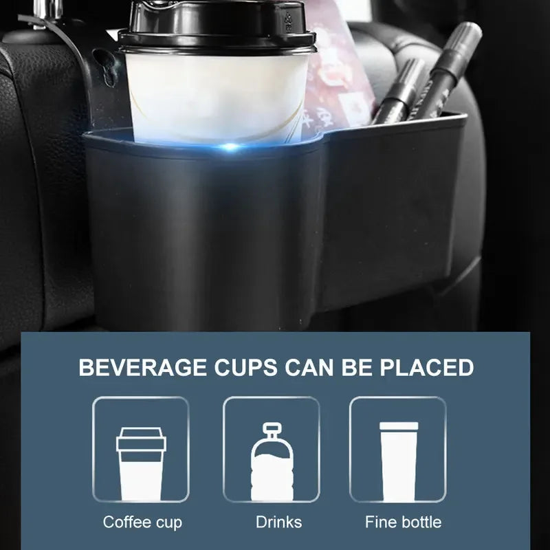 Multifunctional Auto Phone Holder for Cars Flexible Cup Holder High Bearing Headrest Water Bottle Box