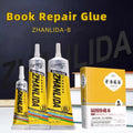 Zhanlida 15/50/80ML Book Repair Glue Transparent Adhesive DIY Paper Crafts 3D Book Student Stationery Binding Textbook Diary