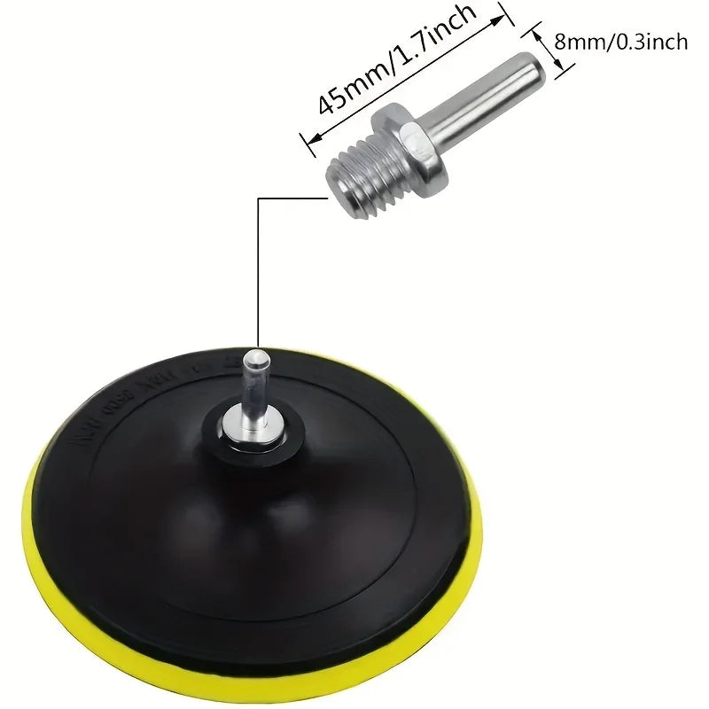 6 Piece Industrial Wool Polishing Kit Polishing Pad Car Waxing Sponge Disc Car Paint Care Car Gadgets