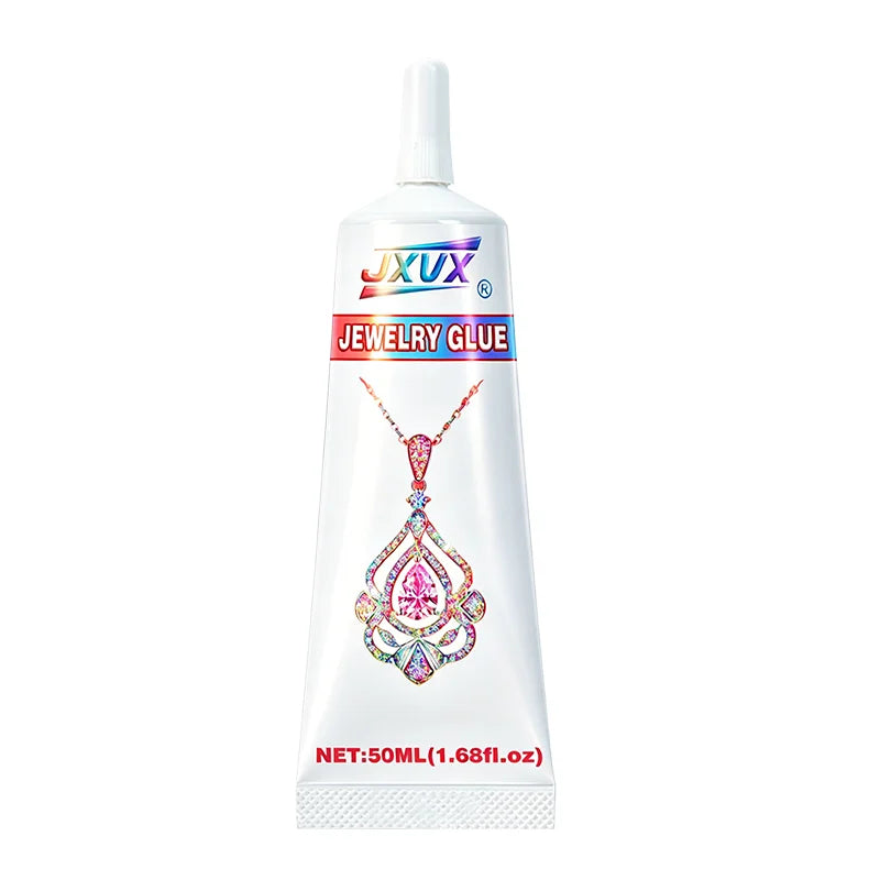 B7000 Jewelry Glue for Making, JXVX 50ML/1.68 fl oz B-7000Multipurpose Super Clear Adhesive for Rhinestone Nail Art Glass