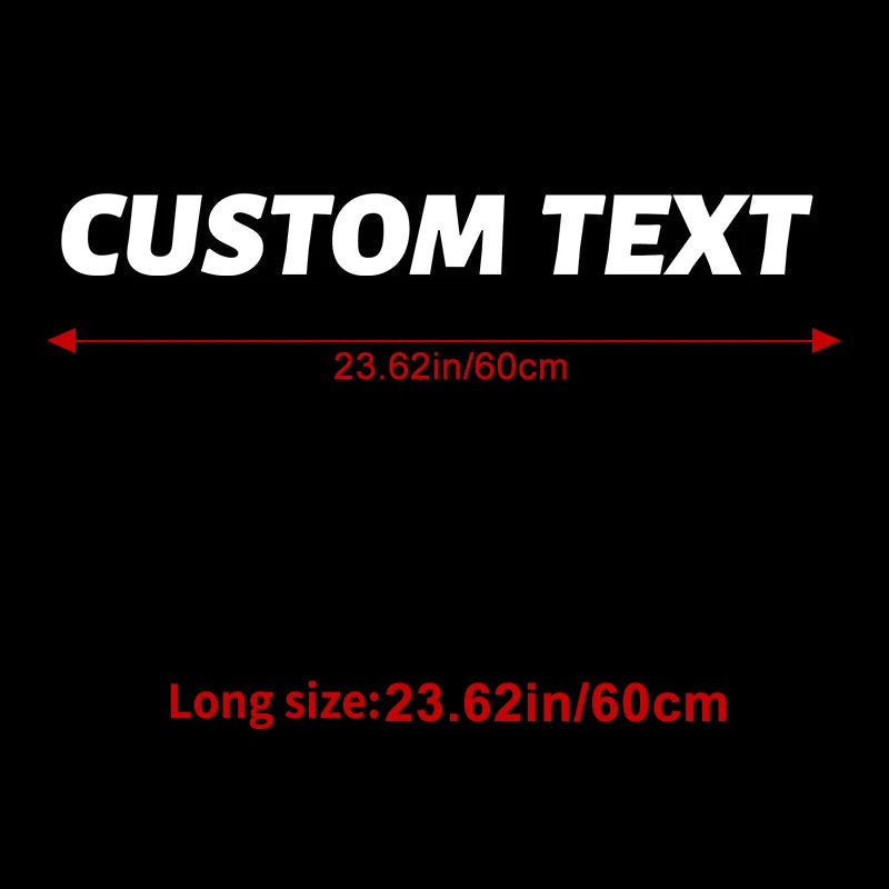 1PC Custom Only Text Car Stickers Front Banner Windshield Waterproof Personalized DIY Vehicle Boat Self-Adhesive Vinyl Decals