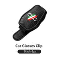 Multifunction Car Sun Visor Mount Sunglasses Clip Holder For Fiat 500 500C 2012 500X 500L Abarth 695