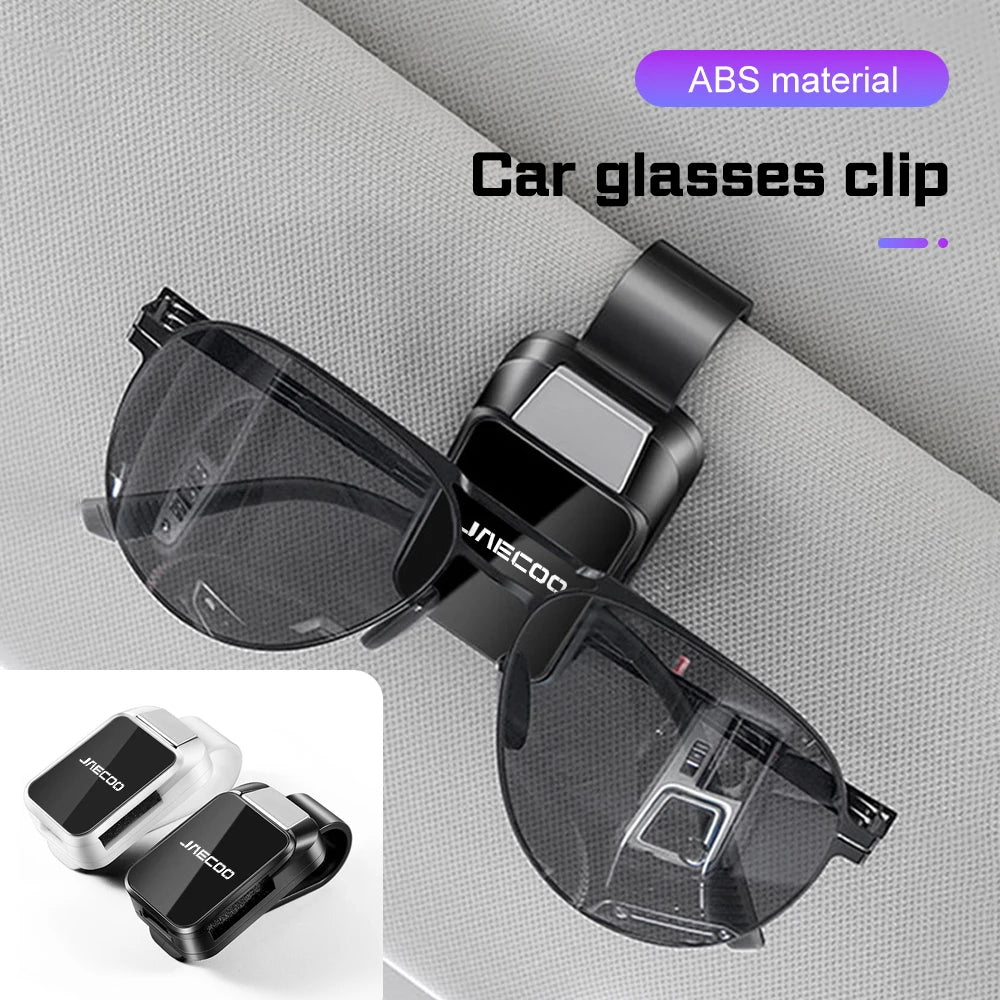 Car Sun Visor Glasses Clip for Chery JAECOO J7 J8 PHEV 2023 2026 Sunglasses Case Eyeglass Holder Card Ticket Holder Accessories