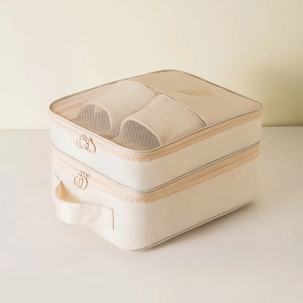 Breathable mesh shoe storage waterproof bag underwear, toiletries large capacity travel luggage multi compartment organizing bag