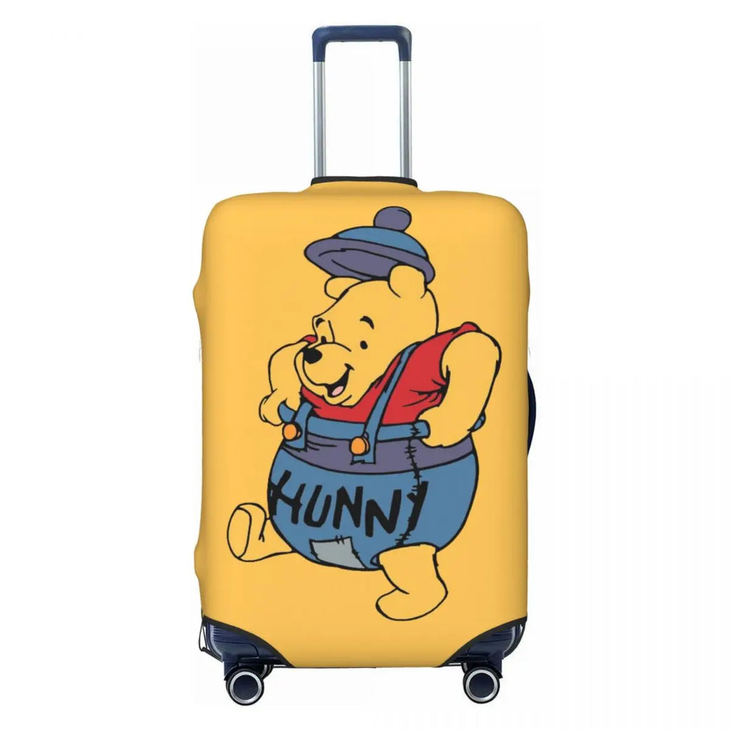 Custom W-Winnie Anime The Pooh Luggage Cover Fashion Suitcase Protector Covers Suit For 18-32 inch