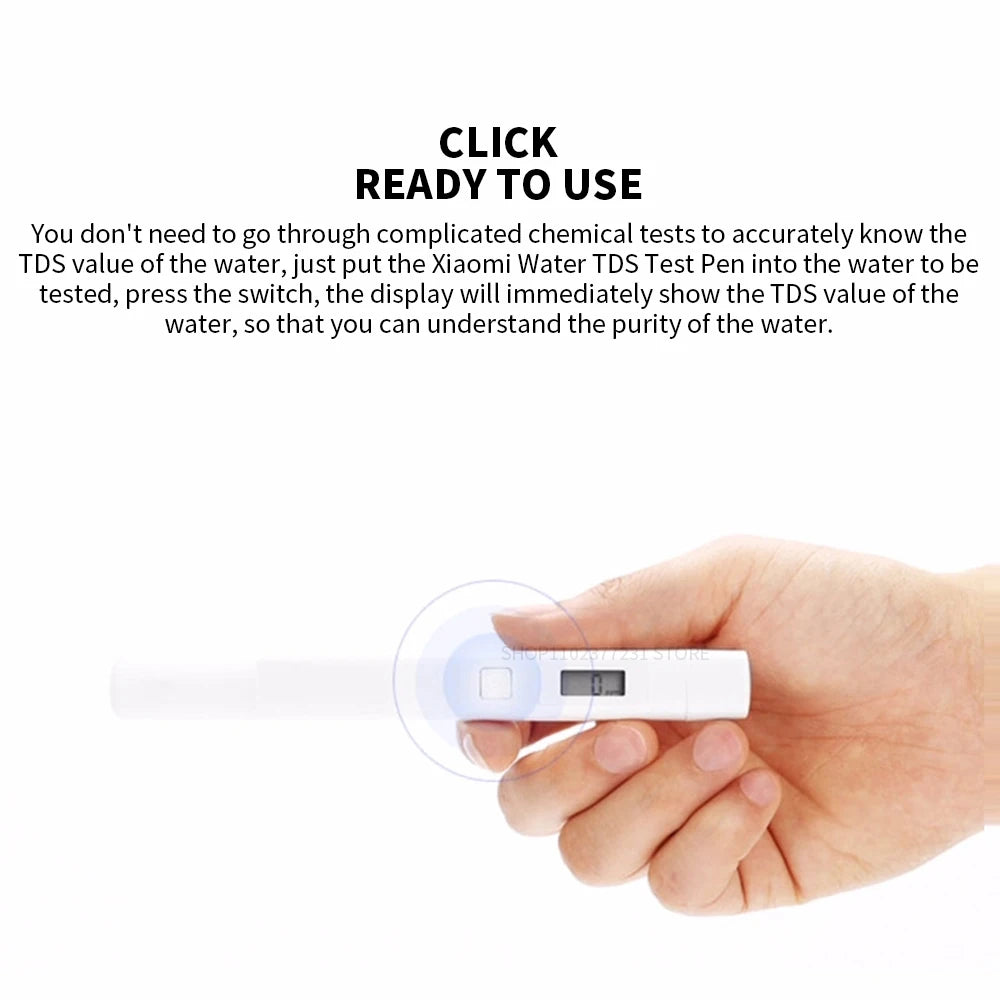 Original Xiaomi MiJia Mi TDS Meter Tester Portable Detection Water 1pcs 2pcs option Purity Quality Test TDS-3 Tester Home
