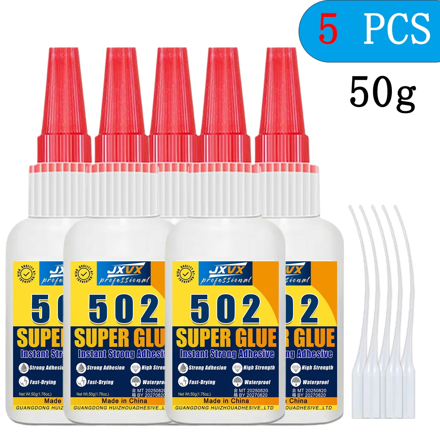 Super-Strength Cyanoacrylate 401/502 for Metal and Plastic, 20 g - 5S Instant-Curing Adhesive for Tool Repair