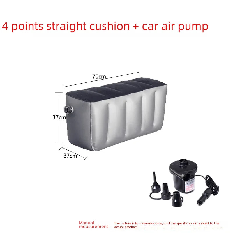 Inflatable Car Bed For Travel Suitable For Sedans Suvs Business Vehicles Rear Seat Sleeping Pad Footrest Filling Pad