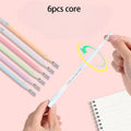 6pcs Pen-Shaped Solid Glue Stick for Kids Quick-Drying Craft Adhesive Pen for School DIY Scrapbooking Creative Art Tools