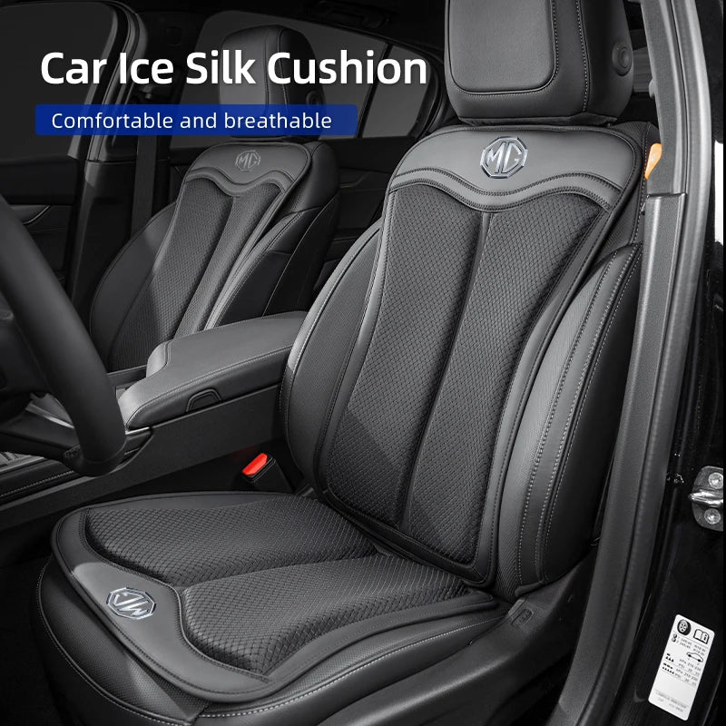 Ice Silk Car Seat Cushion Backrest Seat Protector Cover Accessories For Morris Garages MG 6 3 5 7 TF ZR ZS HS GS GT RX5 Hector