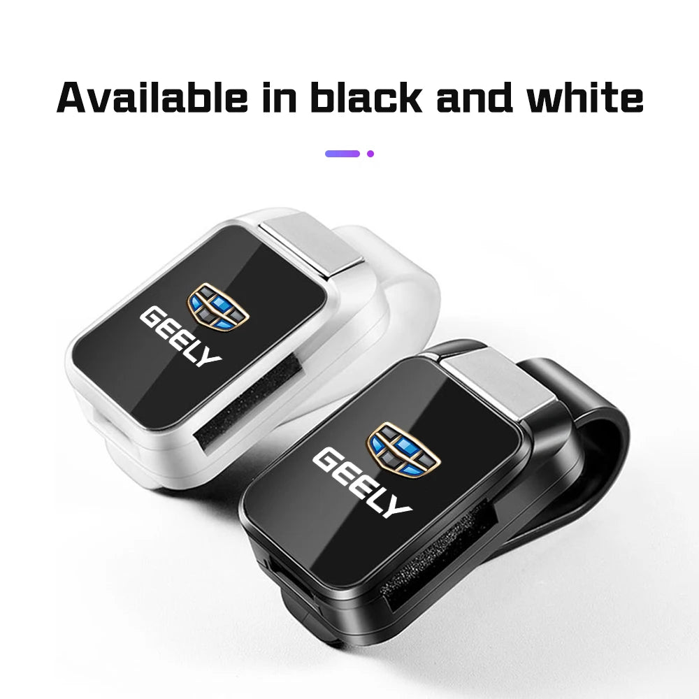Universal Car Sun Visor Glasses Clips For Geely Galaxy L7 L6 Boyue Borui Coolray Emgrand  Car Interior Eyeglasses Storage Holder