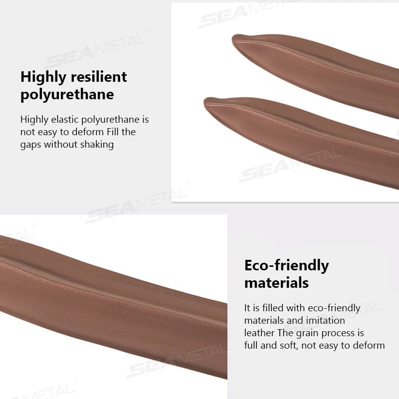 SEAMETAL Plug-In Car Seat Gap Filler Elastic Polyurethane Seat Crevice Filling Strip Universal Seat Blocker Prevent Dropping