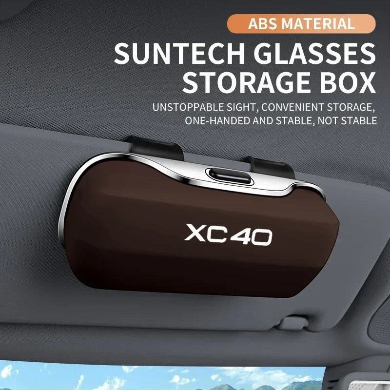 For Volvo XC40 XC60 XC70 XC90 V70 V60 V50 V40 S60 S80 Accessories Car Visor Sunglasses Glasses Case Glasses Holder Clip Box