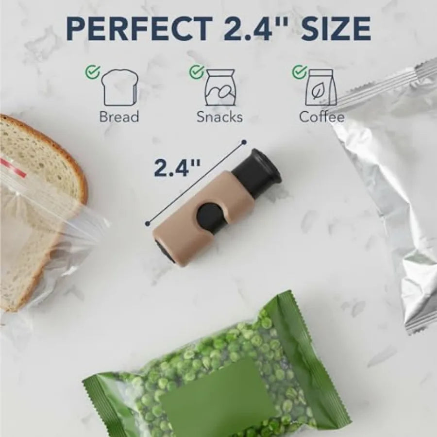 - Squeeze and Lock Bread Bag Clips, 2.4 Inch, 8 Pack, Multicolor Squeeze Lock Clips, Reusable Bag Closures for Bread, Snacks, C