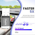 Mini Upgraded Wireless CarPlay Adapter for iPhone, Play Auto Connect, 5.8GHz WiFi Low Latency Play, Compatible with Various Car