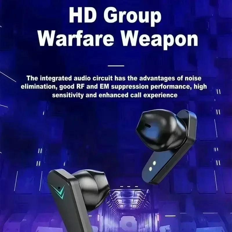 Original TWS Earphones Bluetooth Wireless Gamer Headphones 65ms Low Latency Earbuds Fone Headset apply to smartphones