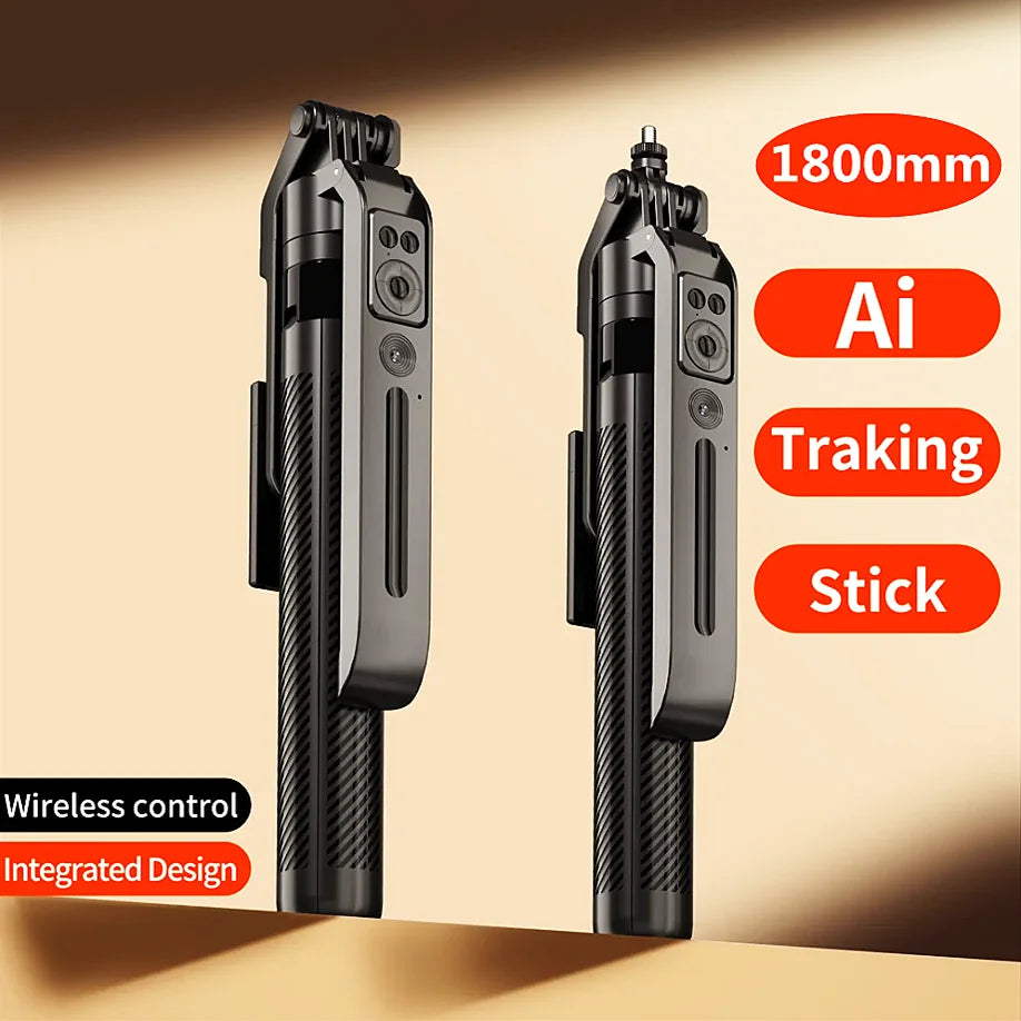 FGCLSY NEW AI face traking For Xiaomi Selfie Stick with Wireless Bluetooth Extended Tripod with Remote Shutter for IOS Cellphone