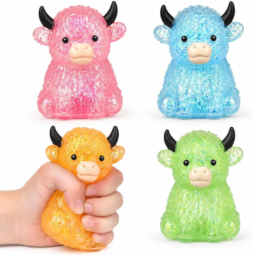 Cute Cow Squishy Fidget Toy Soft Cow Toy Small Cute Animal Anti Stress Decompressions Vent Squeeze Toy