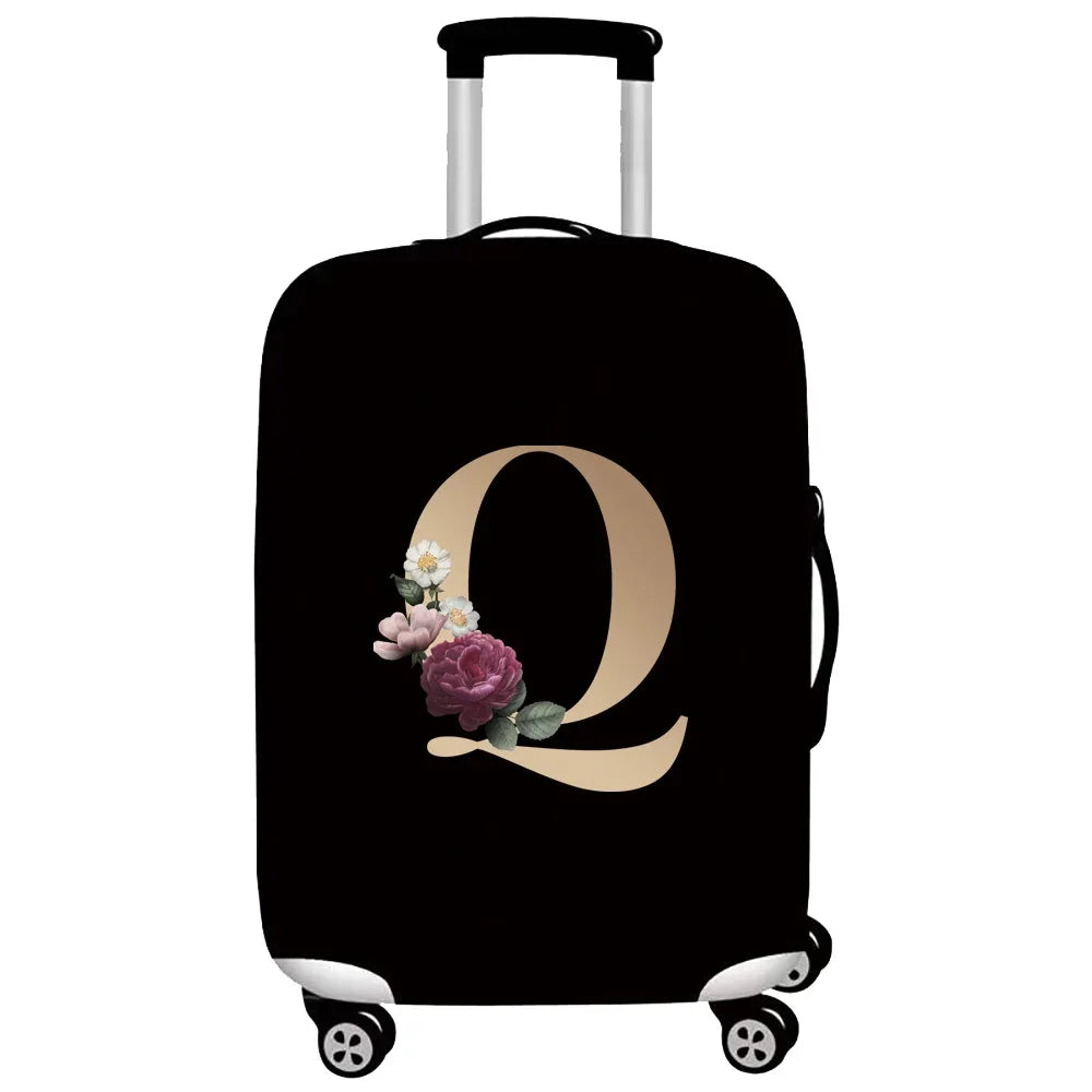 Luggage Protective Cover Travel Accessories Suitcase Dust Wear-resistant Gold Letter Series Protective Case 2026 Fashion