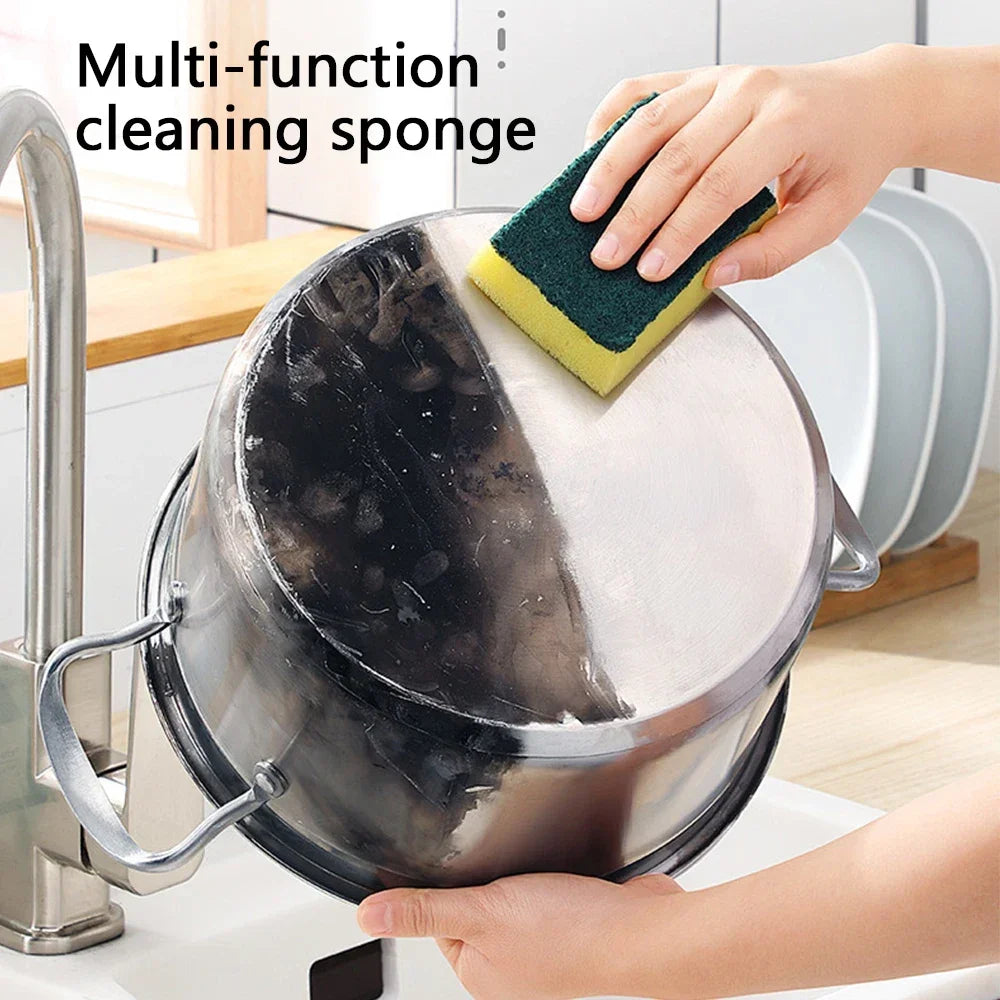 32pcs Dishwashing Sponge Kitchen Nano Emery Magic Clean Rub Pot Rust Focal Stains Sponge Removing Kit Cleaning Brush Sponges
