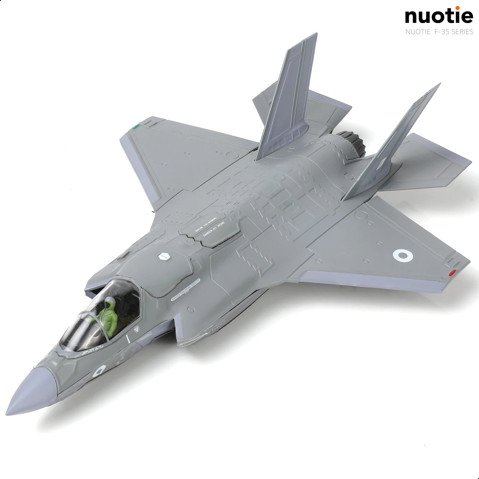 NUOTIE F-35B Lightning II 1:72 Royal Air Force Die-cast Fighter Aircraft Model with Bracket Military Pilot Gift F-35B 138EAW