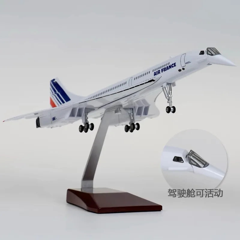 Concorde Supersonic Jet Model 1:125 Scale 50cm Detailed Simulation Aircraft  Aviation Display Collectible
