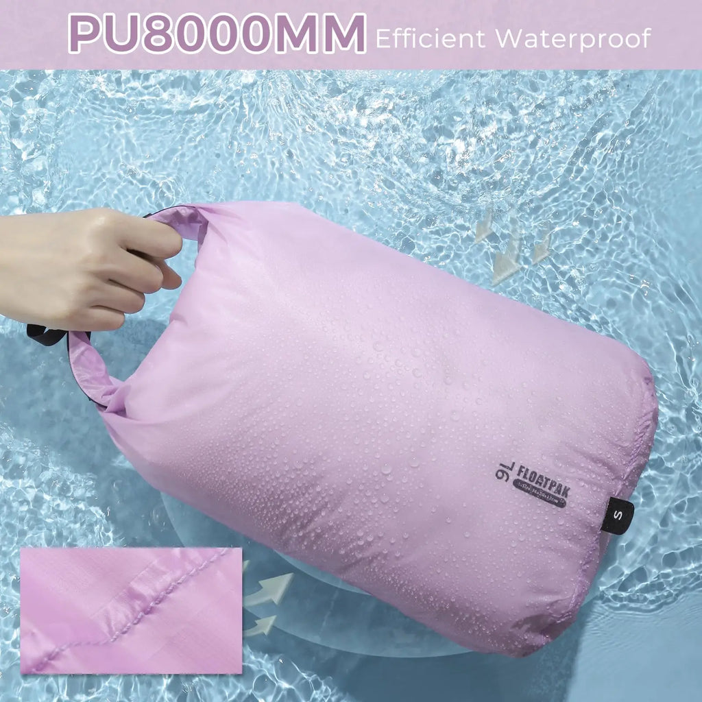 Ultralight Waterproof Dry Bag PU8000MM Swimming Camping Hiking Storage Pouch Travel Luggage Organizer Clothes Sack 9L 15L 20L