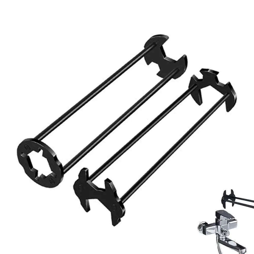 5-in-1 Sink Wrench Multifunctional Carbon Steel Faucet Hose Plumbing Pipe Wrench Bathroom Kitchen Sink Repair Set Hardware Tools