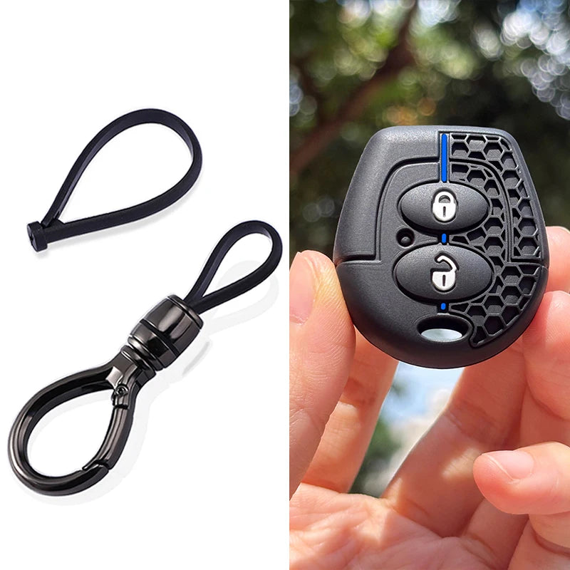 Silicone Car Key Case Cover With Keychain For Skoda Octavia Mk1 For VW Fox For Seat Cordoba Leon Sate Mc1 Ibiza 6L