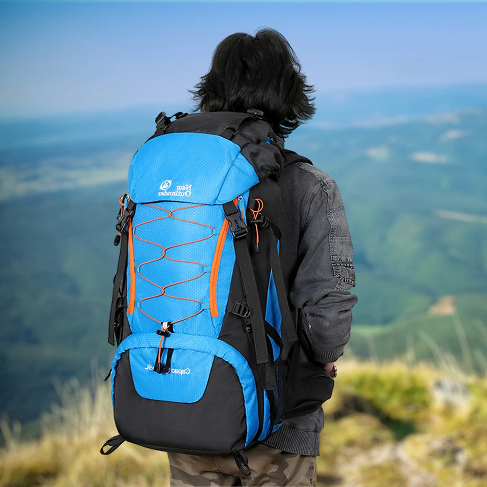 WESTTUNE Waterproof Climbing Backpack 65L Outdoor Sports Bag Big Capacity Travel Backpack Camping Hiking Backpack Trekking Bag