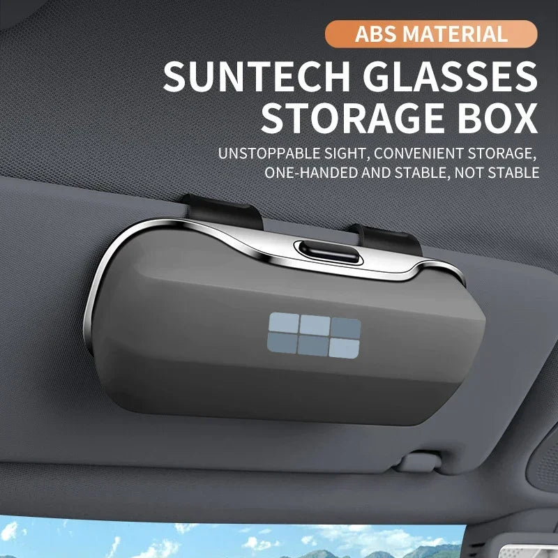 For Geely Galaxy GX3 Pro GC6 Atlas Coolray Cross Emgrand Accessories Car Visor Sunglasses Glasses Case Glasses Holder Clip Box