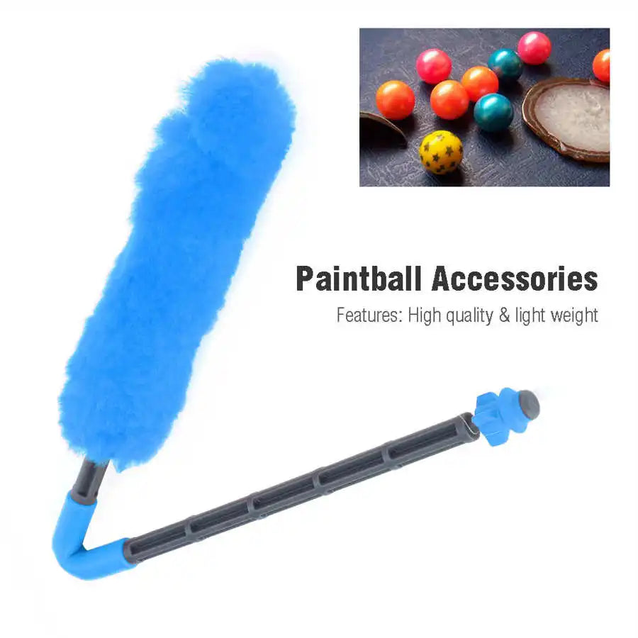 Paintball Barrel Hunting Cleaning Tool 17.3mm Cord Wool Single Swab Squeegee Buffer Paintball Squeegee Gun Cleaning Accessories