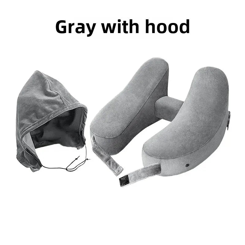 Portable Travel H-Shaped Inflatable Neck Pillow High-Quality Aviation Standard Neck Support Pillow For Infants And Adults