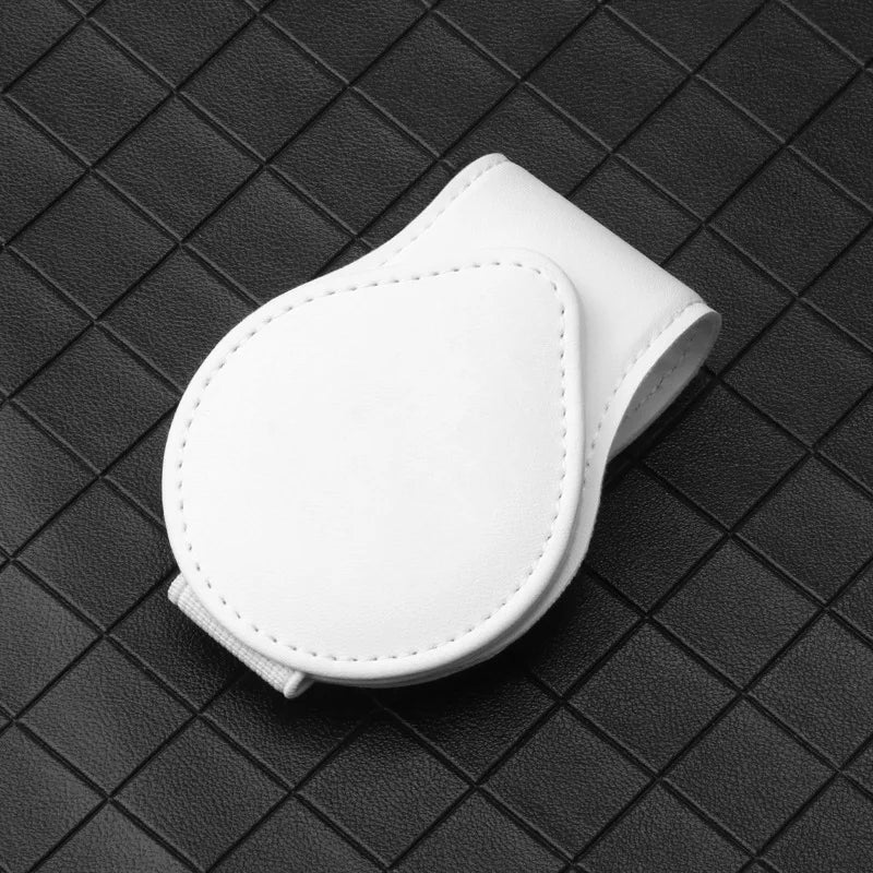 Leather Sunglasses Clip Sun Visor Car Interior Card Ticket Fastener Portable Sunglasses Holder Clips Auto Interior Accessories