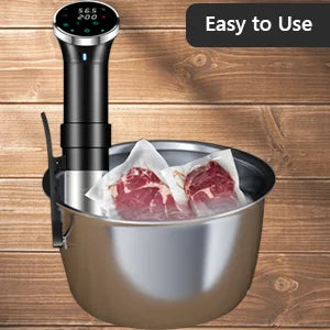 HoldPeak H4-S015 1100W Sous Vide Immersion Circulator ±0.1°C Precision Timer 360° Circulation Low Temp Slow Cooking Machine
