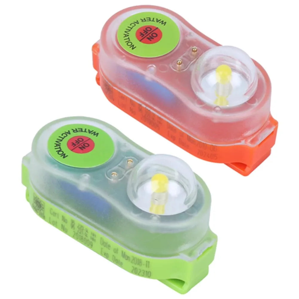 Waterproof LED Life Jacket Light Self-Lighting Lightweight LED Life Vest Light Survival Signal Light Outdoor Accessories