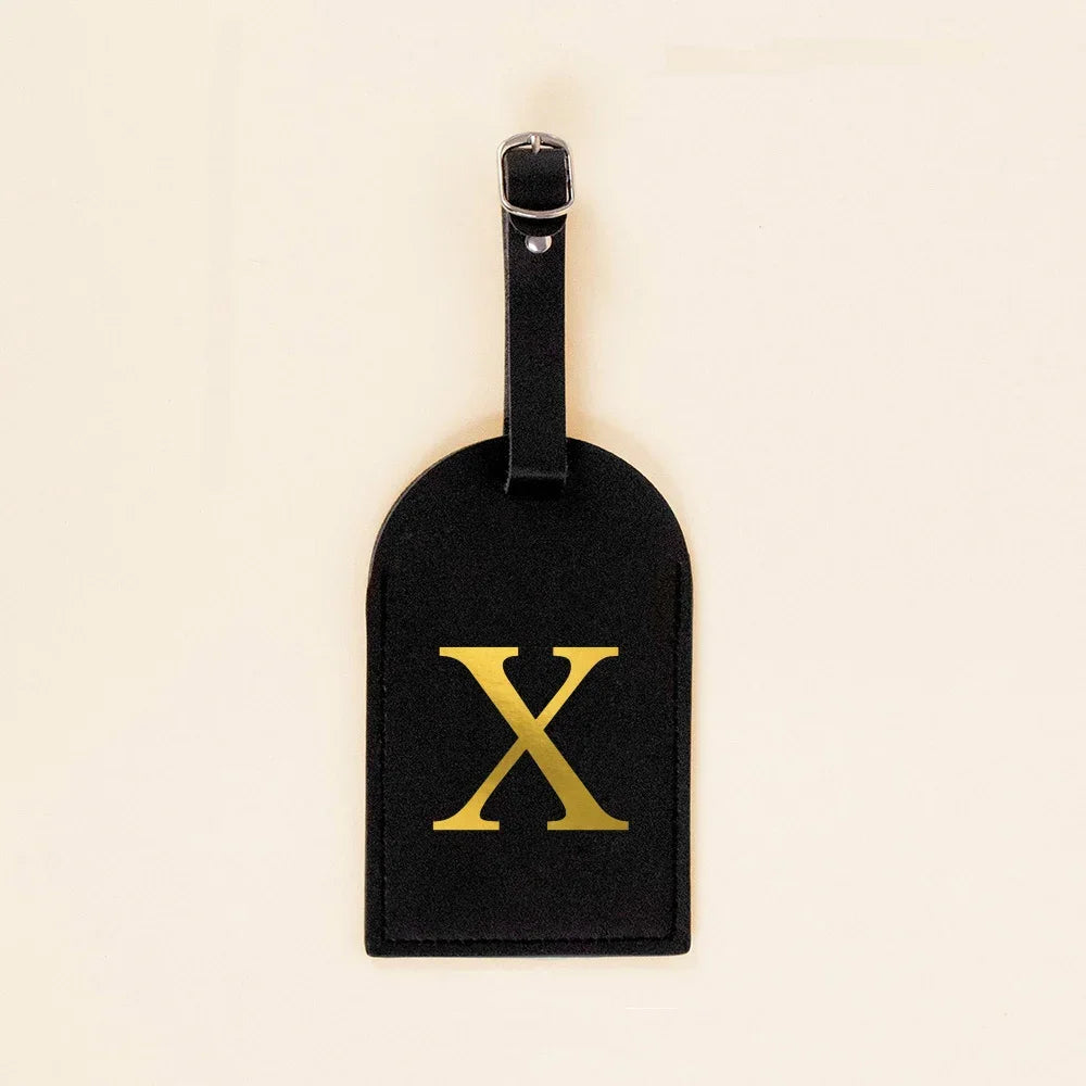 Initial Luggage Tags Handbag key Holders Travel Bag Key Wallets Label Tag Suitcase Identify Labels with Privacy Cover