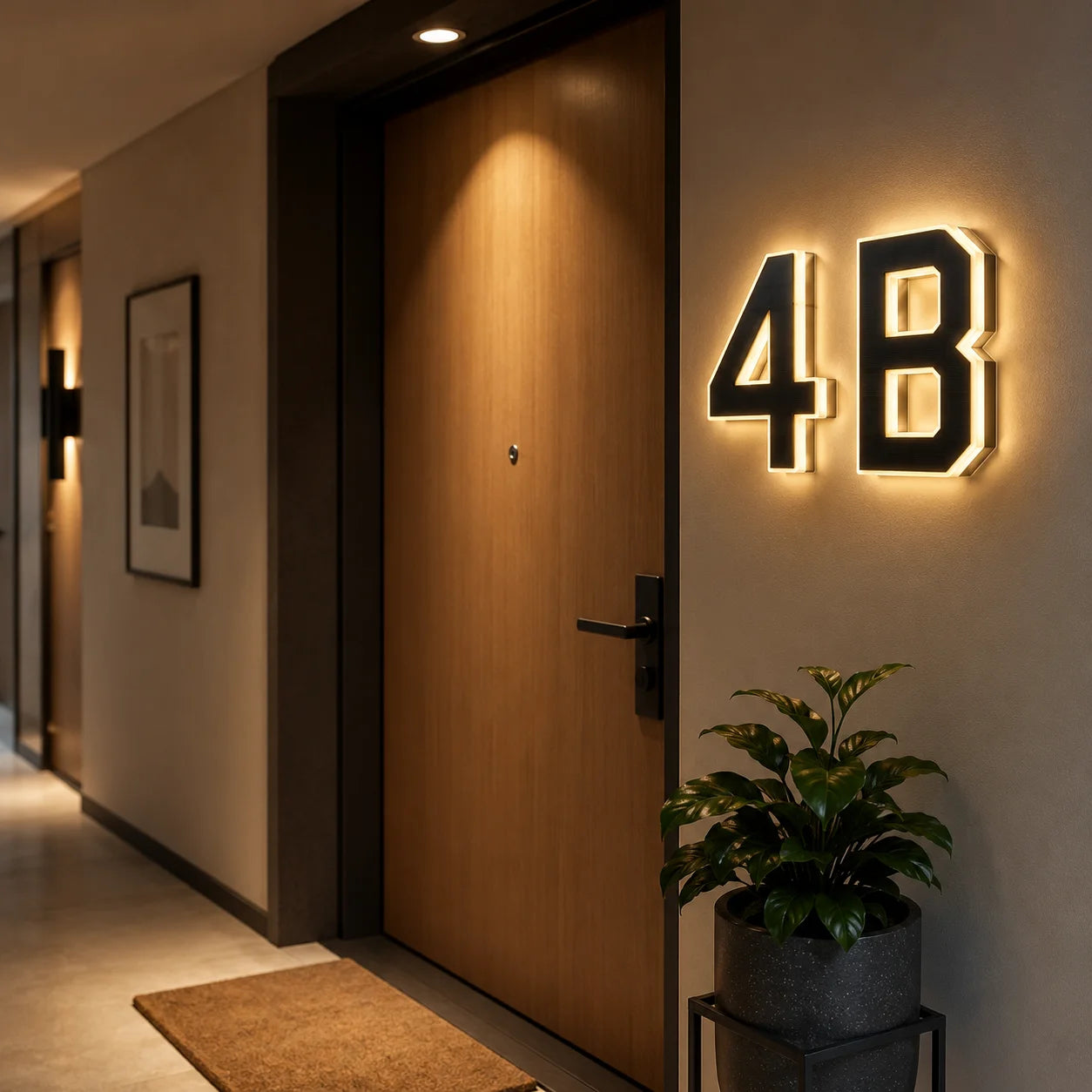 Outdoor Solar House Number Light 12CM LED Address Sign Light Sensor Door Plate for Home Yard Wall Decoration Use Set Kit Supply