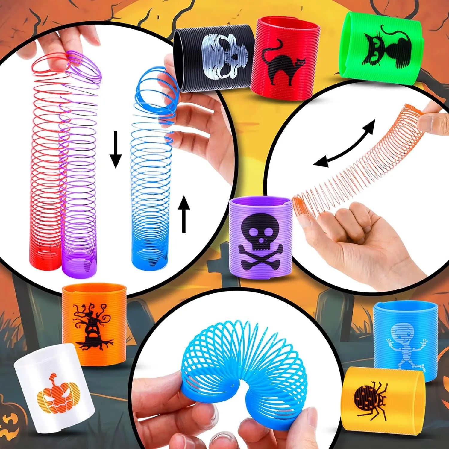 Rainbow Magic Spring Toys Colorful Coil Party Favors Kids Birthday Pinata Fillers Kindergarten Souvenir Gifts Bulk