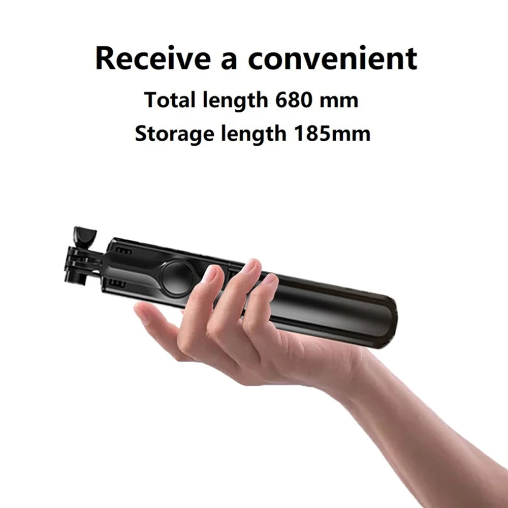 Bluetooth Selfie Stick Mobile Phone Holder Retractable Portable Multifunctional Mini Tripod With Wireless Remote Shutter