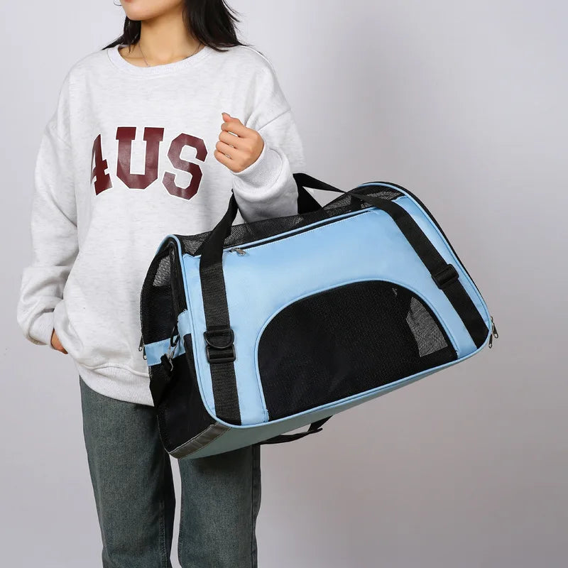 Breathable Pet Carrier Bag Summer Portable Shoulder Handbag for Cat Dog Outdoor Travel