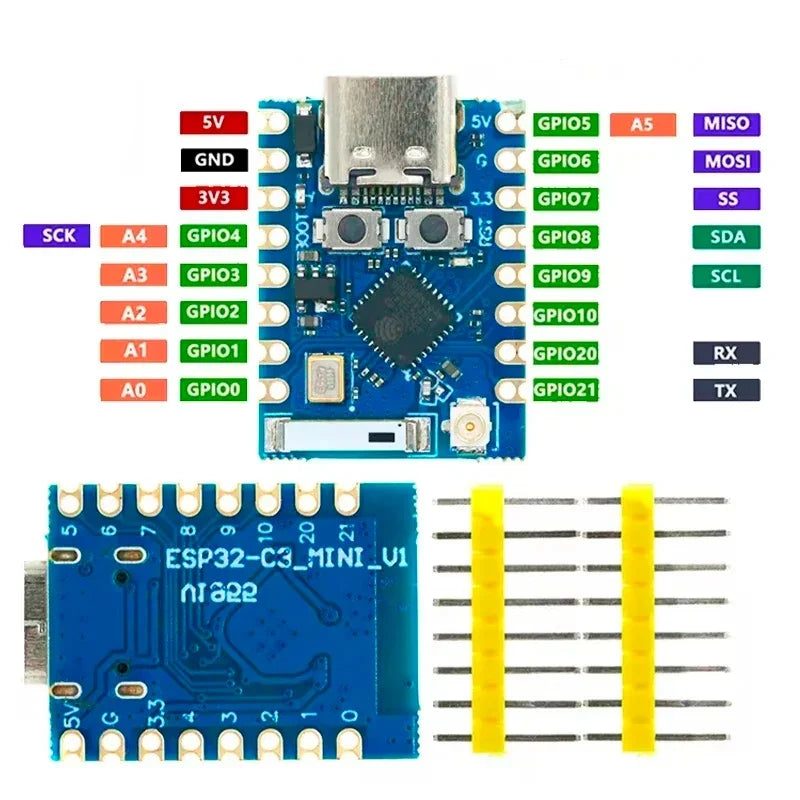 aESP32-C3-Zero Pro Mini Development Board WiFi Bluetooth Ultra-small Size ESP8266 ESP32 C3 ESP 32 For Arduino