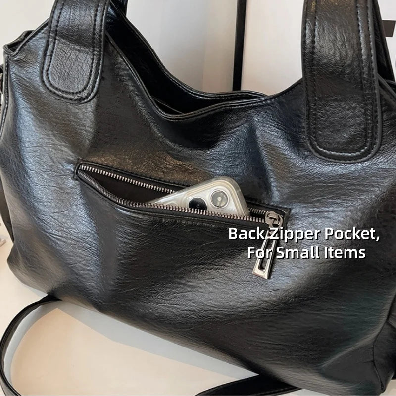 Underarm Crossbody Bag Women Commuter-Style Tote Bag Large Capacity Versatile Handbag Soft Durable