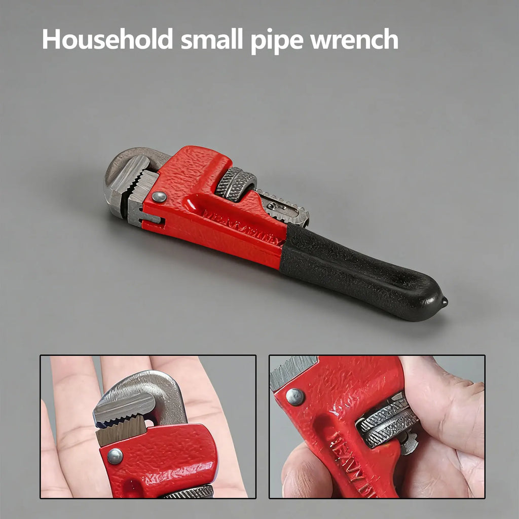 New 6-inch Straight Pipe Wrench Adjustable Aluminum Plumber's Wrench Universal Water Pipe Wrench Household Manual Repair Tools